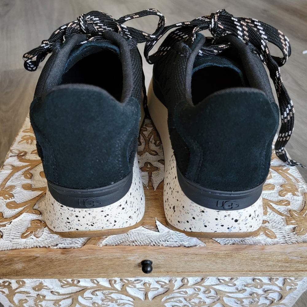 UGG Black and White Platform Sneakers - Picture 6 of 8